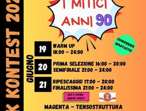 20/21 giugno 2026 – Rock Contest 2026